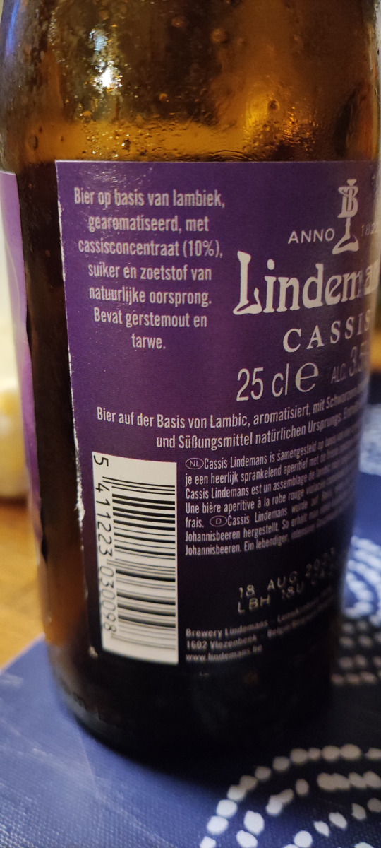 Lindemans Cassis Lambic